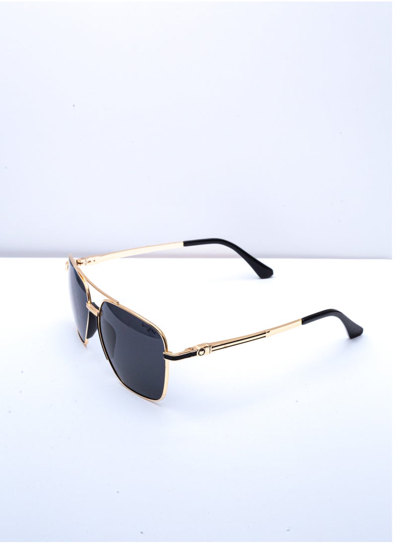 Baleno "Classic Aviator Sunglasses with Sturdy Metal Frame – Polarized Lenses for 100% UV Protection, Lightweight & Comfortable Design – Perfect for Men & Women, Ideal for Driving, Travel, and Outdoor Activities  - Image 3