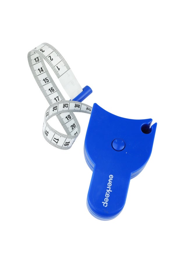 Fitness Tape Measure Household Circumference Meter Ruler Measuring Body Leg Waist Chest Three Circumference Measuring Special Ruler Student Portable Soft Tape Measure-Model:Handle Tape Blue - Image 1