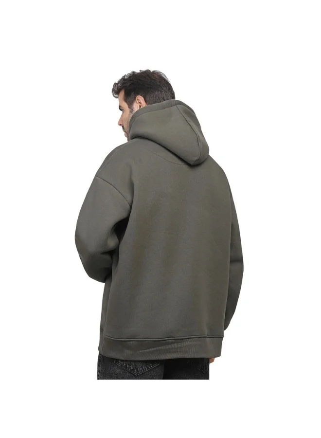Coup Mens - Plain Hooded Sweatshirt With Long Sleeves