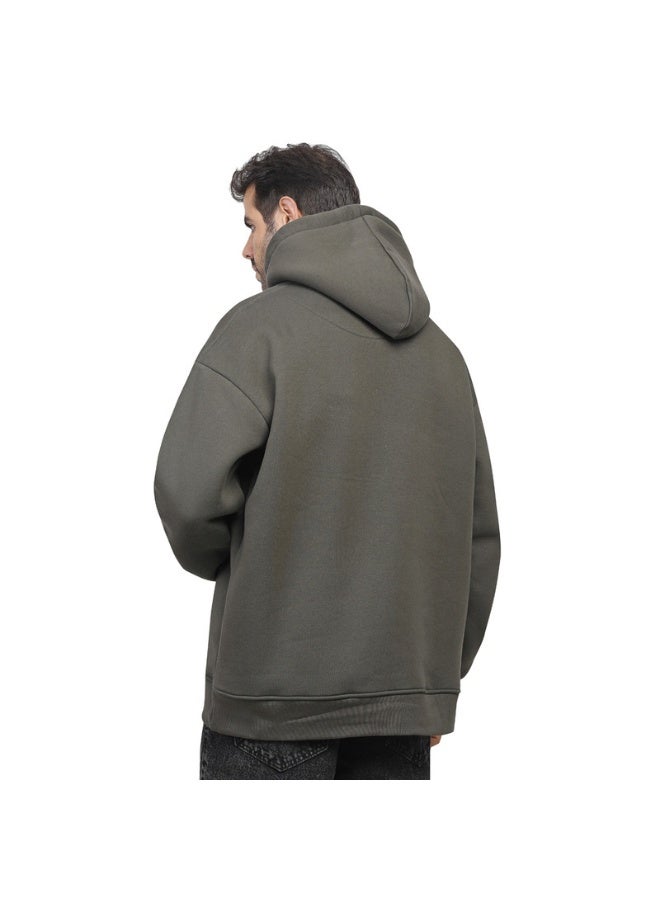 Coup Coup Mens - Plain Hooded Sweatshirt With Long Sleeves  - Image 3