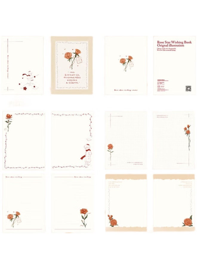 Jiamo Little Prince Notebook, Planner, High-Quality Diary, Student Notebook, Middle And High School Exam Season, Back-To Season, Teacher'S Day Gift, Gift, Starry Rose - Image 3