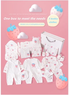 Beauenty 24PCS Newborn Baby Gift Set, Newborn Layette Gift Set for Boys and Girls, Babies Essential Clothes Accessories with Baby Blanket, 100% Premium Cotton, for Spring Summer Autumn Winter Four Seasons  - Image 5