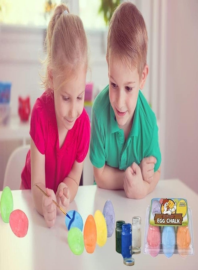 Chochkees طباشير بيض عيد الفصح من تشوكيز، طباشير للرسم على الرصيف للأطفال، حشوات هدايا سلة عيد الفصح، مثالية للبحث عن بيض عيد الفصح، هدايا الحفلات، 2.5 بوصة (عبوة من 6 قطع) - Image 4