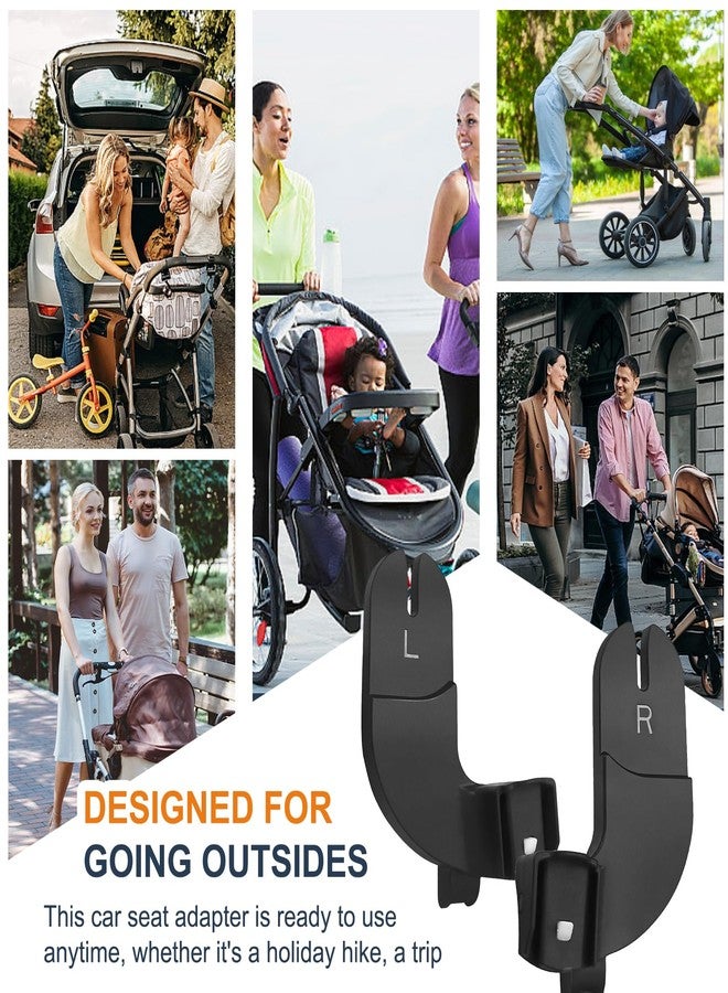 Henkgo Car Seat Adapter Compatible with Baby Jogger City Select, City Select 2, and City Select LUX Strollers for Graco Strollers Replacement Accessories-Black - Image 4