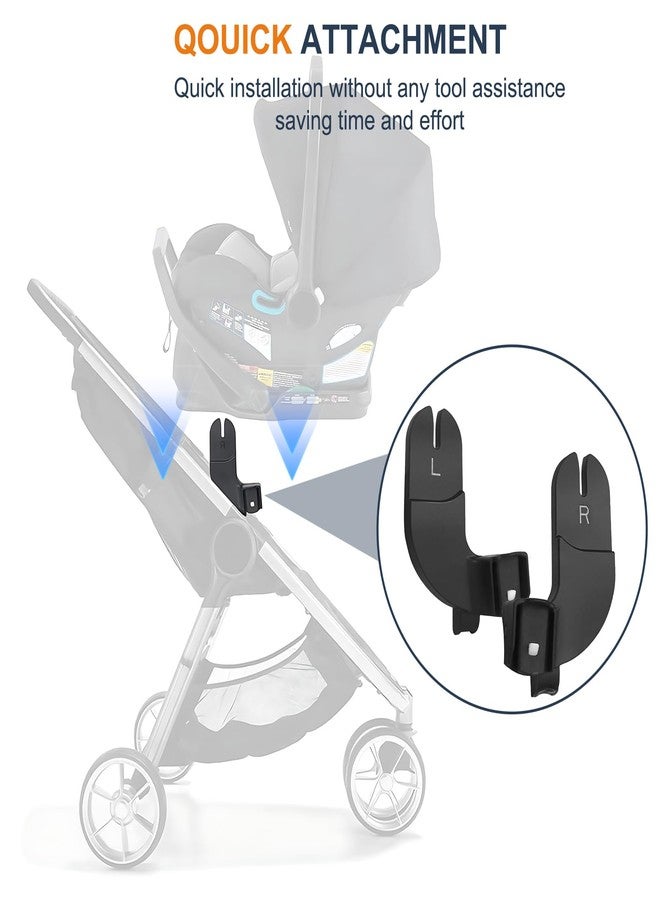 Henkgo Car Seat Adapter Compatible with Baby Jogger City Select, City Select 2, and City Select LUX Strollers for Graco Strollers Replacement Accessories-Black - Image 5