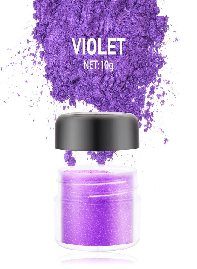 DecorRom Edible Glitter - 10g Luster Dust Edible Food Grade Coloring Glitter for Cake Decorating, Baking, Drinks - Shimmer Dust Powder, Metallic Color Dusting Powder for Icing, Fondant, Candy, Cookie (Violet) - Image 2