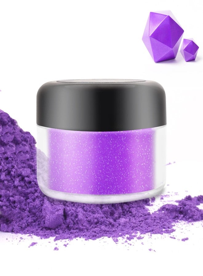 DecorRom Edible Glitter - 10g Luster Dust Edible Food Grade Coloring Glitter for Cake Decorating, Baking, Drinks - Shimmer Dust Powder, Metallic Color Dusting Powder for Icing, Fondant, Candy, Cookie (Violet) - Image 1