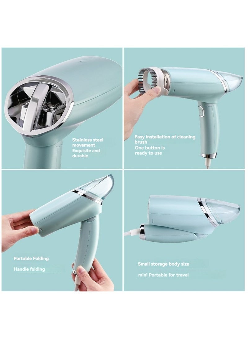 Travel Steamer for Clothes, Portable and Foldable Handheld Garment Steamer, Fast Heat-up, Steam Iron Fabric Wrinkle Remover with Brush and water cup for Home and Travel  - Image 5