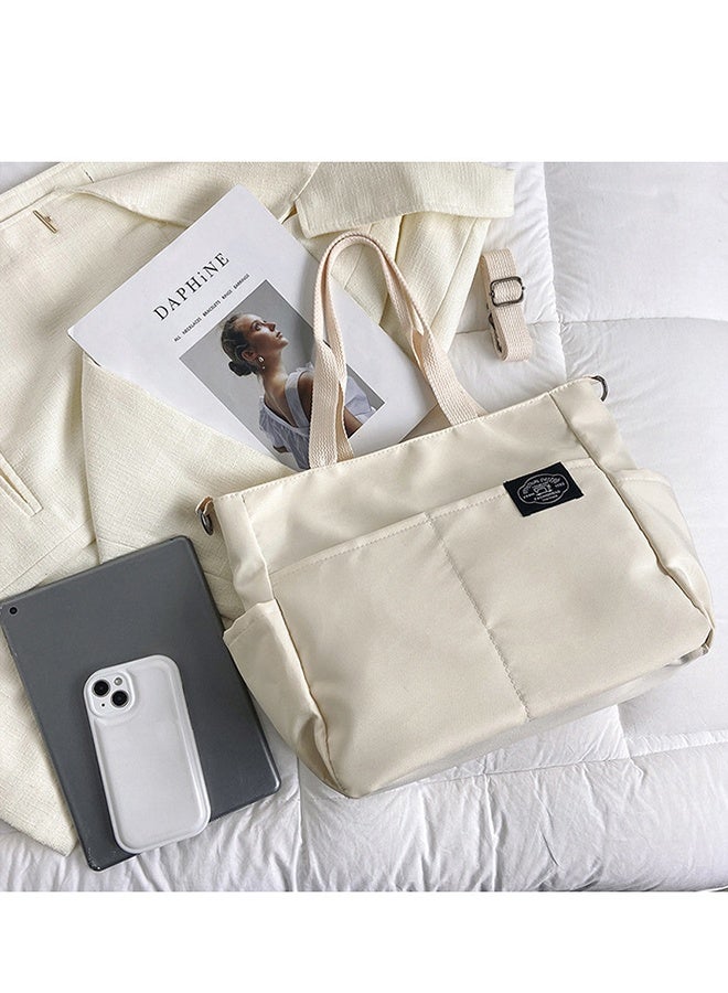 DUNISO Stylish Large Canvas Tote for Women,Simple One-Shoulder Canvas Bag, Simple Large-Capacity Handbag, Casual Art Canvas Travel Bag, Fashion Waterproof Nylon Shoulder Bag for Work Travel - Image 5