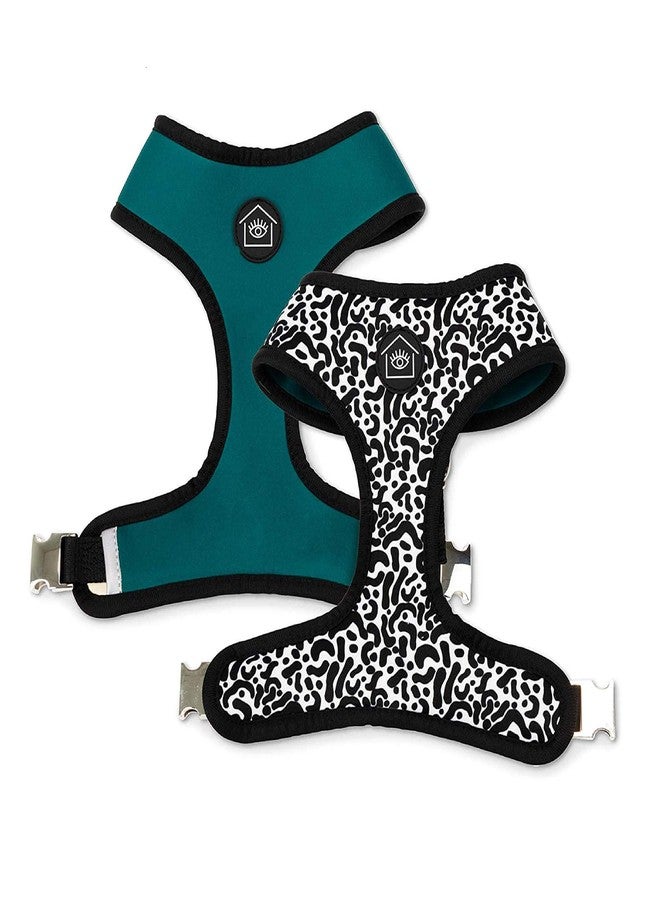 Jonathan Adler Now House for Pets by Jonathan Adler Jonathan Adler: Now House Leo Reversible Harness, Large | Stylish, Fashionable, and Functional Way to Keep Your Dog Looking Great | Adorable Dog Accessories - Image 1