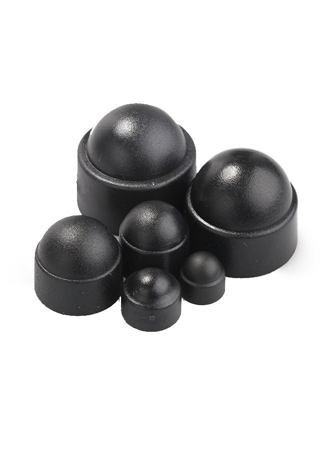 NIBEMINENT 145-Piece Assorted Nut And Bolt Covers Kit Black - Image 2