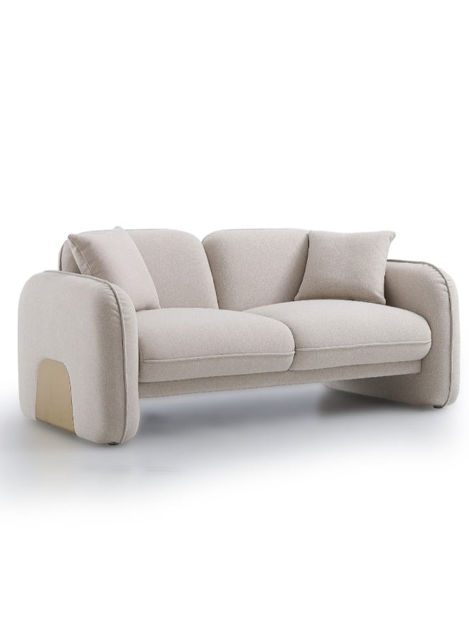 Baytonia Bono double sofa - beige and gold - Image 4
