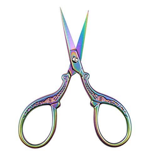 BIHRTC 3.6 Inch Mini Embroidery Scissors Sewing Crafting Stainless Steel Sharp Tip Scissors Shears for Needlework Threading Craft Art Work DIY Tools Cross Sticth - Image 4