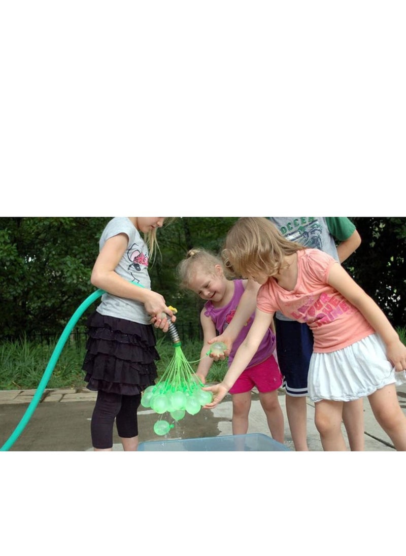 111pcs Quick Inflate Self Sealing Water Balloons, 3 Refill Kits for Summer Beach Pool Games, Birthday Parties, Water Paint Battles, Color Mix