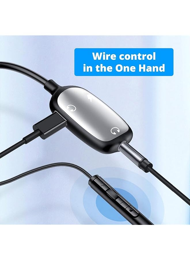 Dual Headphone Adapter 2 In 1 Audio And Charging Dongle Adapter Aux Cord And Charger Splitter Adapter Compatible With Iphone 14 14 Pro Max 13 Mini 13 12 11 Xr