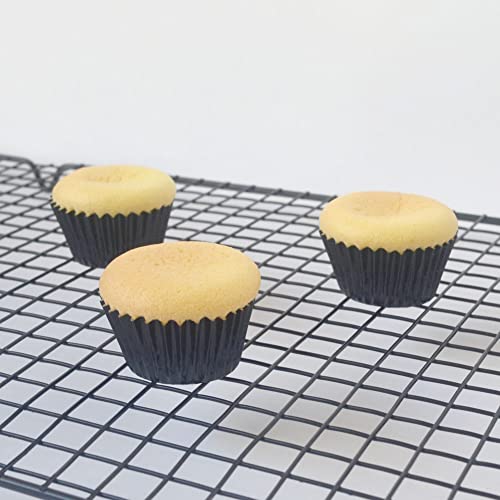 Huaswan Black Foil Cupcake Liners Mini Paper Baking Cups for Party and More, 240-Count - Image 4