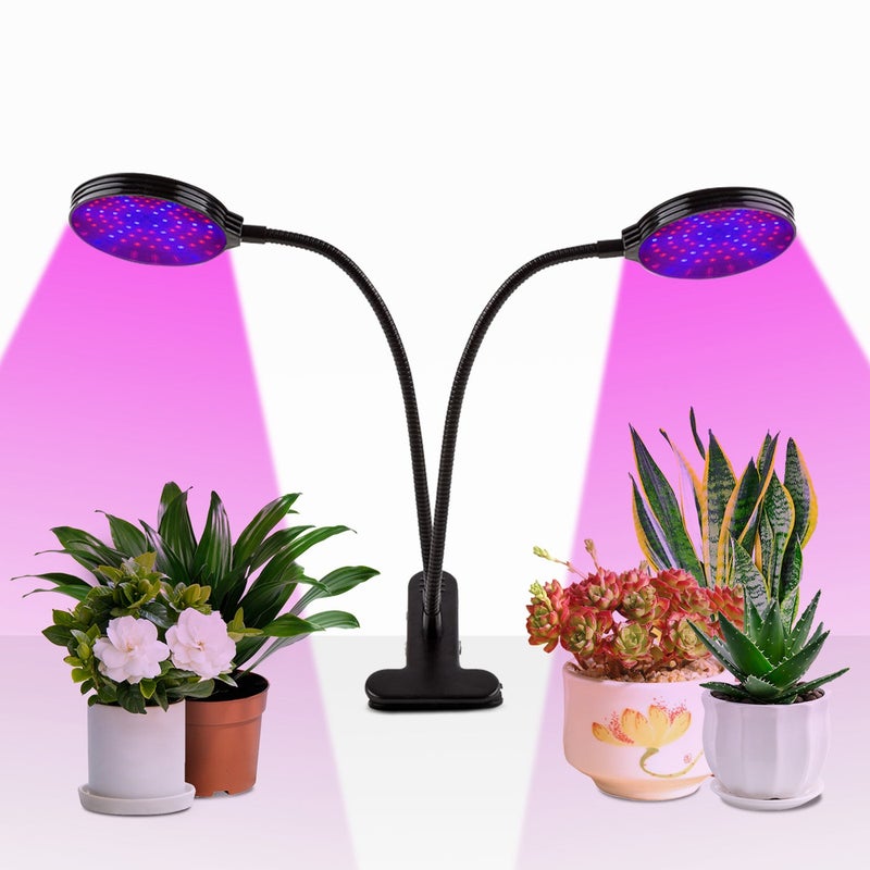 مصباح LED لنمو النباتات مزود بعنق مرن وقاعدة تثبيت بمشبك - مصباح داخلي لزراعة شتلات الأعشاب والخضراوات - ضوء كامل الطيف يعمل بمنفذ USB مع 5 مستويات إضاءة قابلة للتعديل ومؤقت تلقائي لمدة 4/8/12 ساعة - Image 4