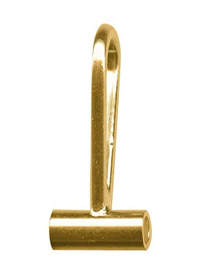 Horizontal Brooch Converter for Changing Brooches and Pins to Pendants Plated Brass Metal (Gold)