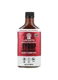 LAKANTO Lakanto, Maple Original Syrup, Monk Fruit & Erythritol Sweetened, 13 fl oz (384 ml)  - Image 1