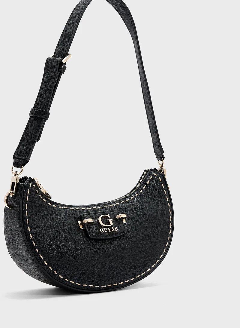 GUESS Nastra Top Zip Shoulder Bag