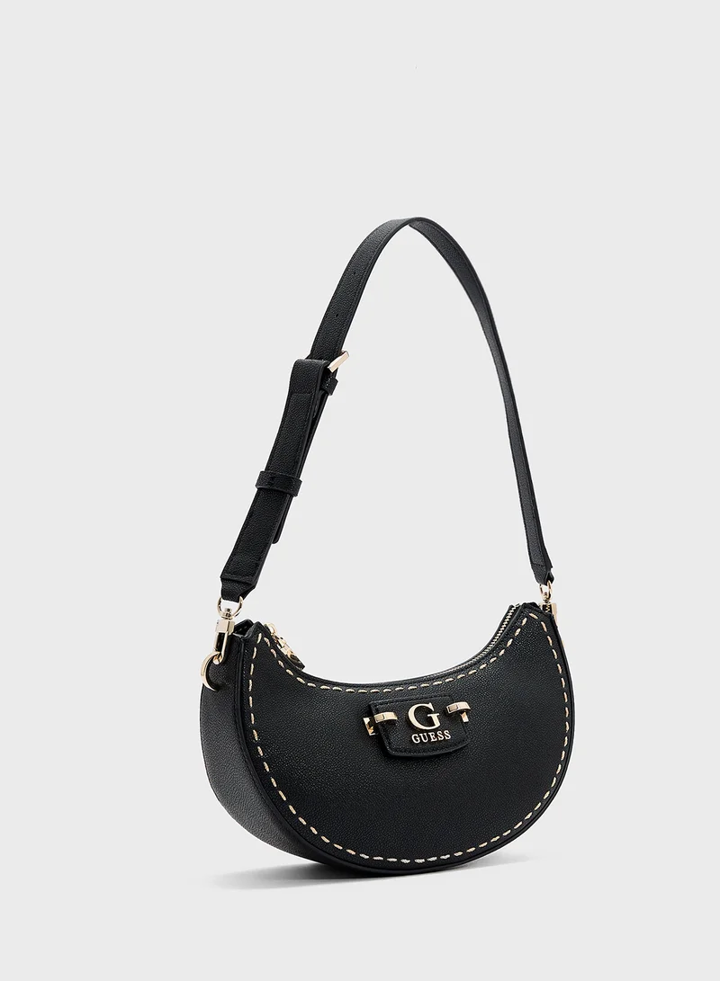 GUESS Nastra Top Zip Shoulder Bag
