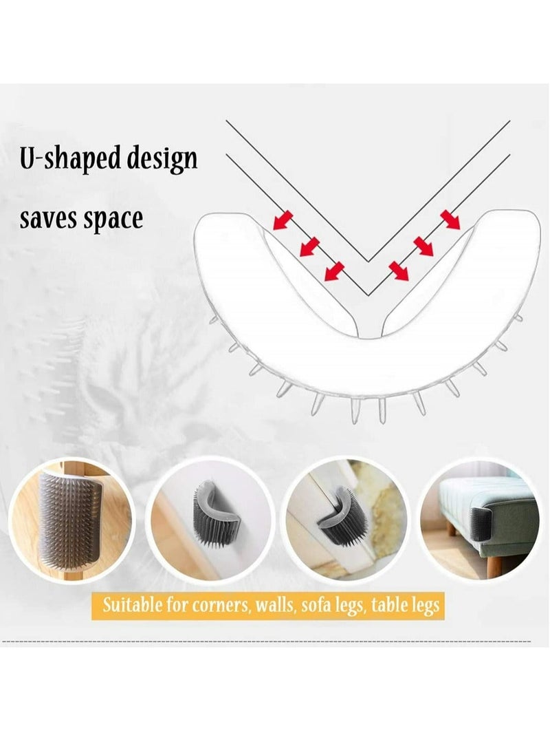 إسكدنيا 2 حزمة مشط زاوية القط 】 الجدار مشط الشعر مكشطة التجميل مناسبة لالقطط ذات الشعر القصير مع مشط لينة الجمال والتدليك ، القط الذاتي التجميل ، ومناسبة لالقطط في الأماكن المغلقة لعبة القط فرشاة - Image 3