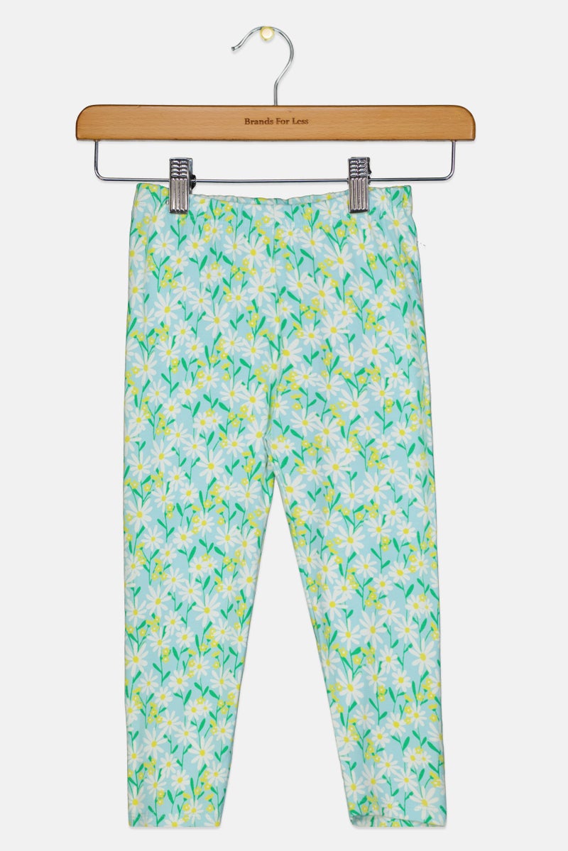 Hamleys Toddlers Girl Floral Print Pull On Leggings, Multicolor - Image 1