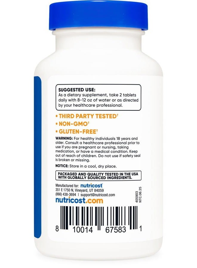 Nutricost مستخلص تشانكا بيدرا - كاسر الحصى - 120 قرص، 1800 ملغ لكل حصة، 60 حصة لكل زجاجة - Image 4