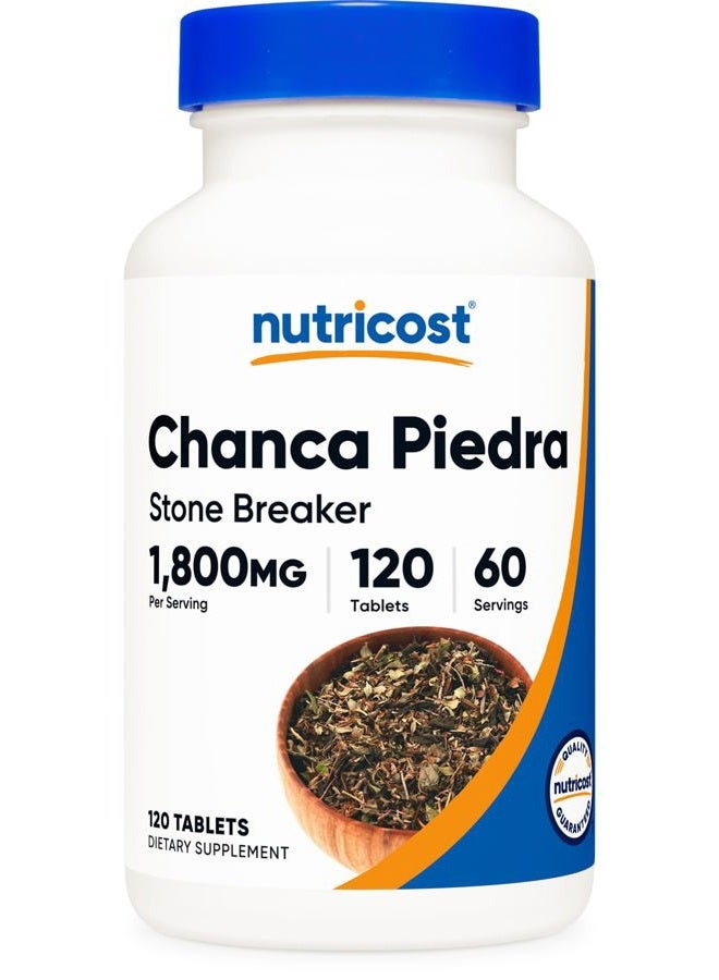 Nutricost مستخلص تشانكا بيدرا - كاسر الحصى - 120 قرص، 1800 ملغ لكل حصة، 60 حصة لكل زجاجة - Image 1