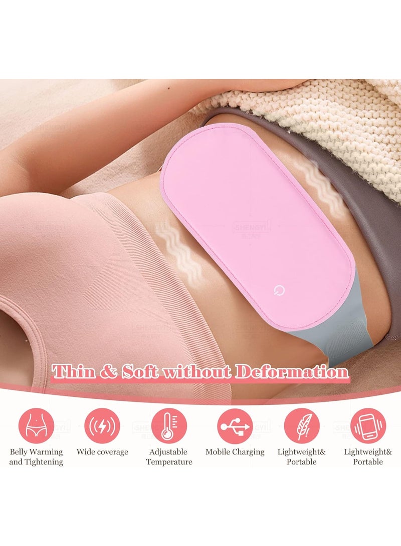 Portable Cordless Menstrual Relief Belt - Flexible & Washable Heating Pad for Period Cramps - Wireless Stomach & Lower Back Relief - Ultra Soft & Lightweight - Image 4