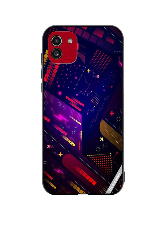 VR CREATIVE Protective Case Cover For Samsung Galaxy A03 Abstract Design Multicolour - Image 1