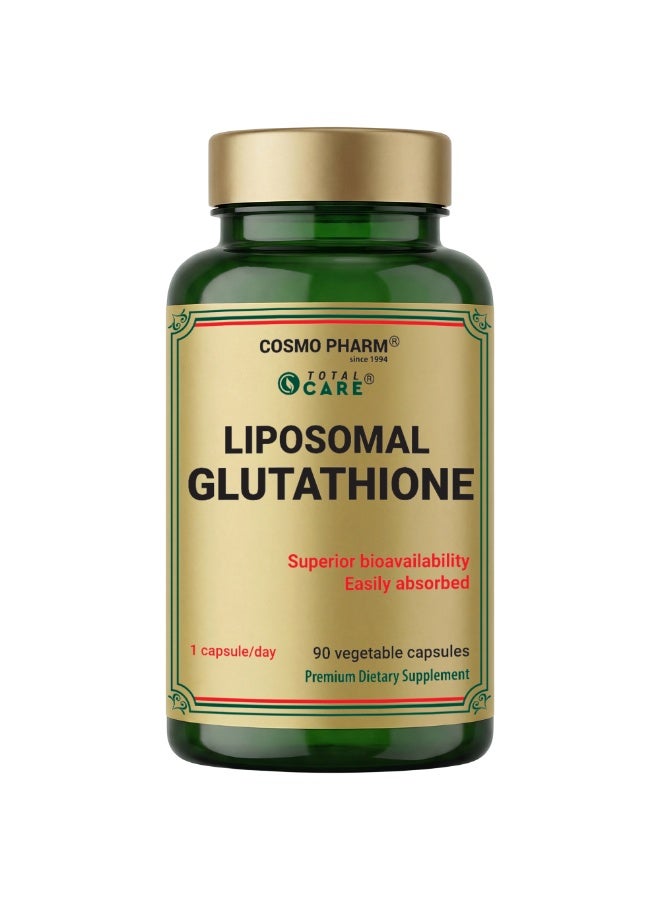 Cosmo Pharm Liposomal Glutathione 300mg | Superior Absorption Antioxidant Support | 90 Vegetable Capsules - Image 1