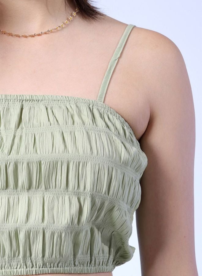 Freehand Women Fit and Flared Elasticated Sleeveless Mid Rise Top and Pant Co-Ord Set - Image 2