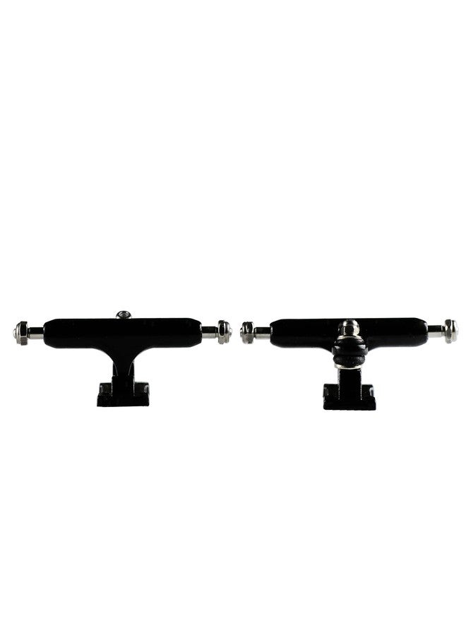 NOAHWOOD Fingerboards Parts Professional Prince II Trucks (34mm) + Update Self-locking Nuts (Black) - Image 1