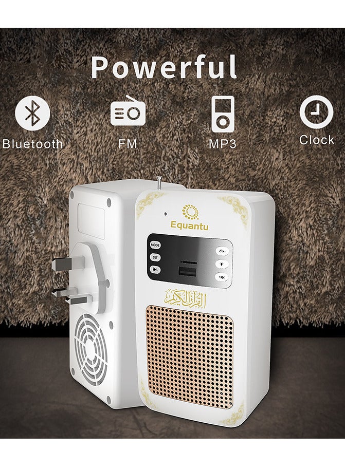 Equantu Portable Quran Speaker Bluetooth White - Image 3