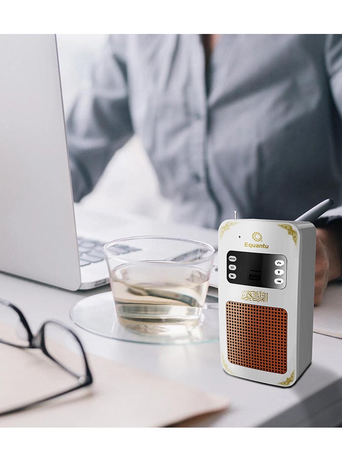 Equantu Portable Quran Speaker Bluetooth White - Image 5