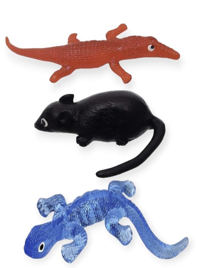AGC Fidget Toys Stretchy String Autism Sensory Toys for Kids Stress Relief Animals Squeeze Press for Hand Exercise and Relaxation Squishy Pack of 1 (Lizard, Crocodile, Mouse) - Image 2