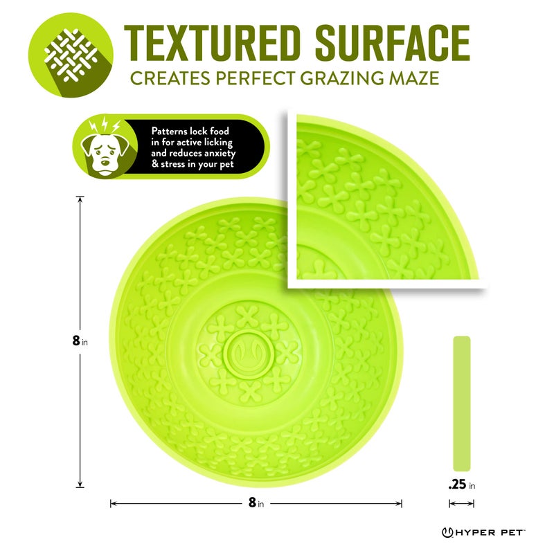 Hyper Pet IQ Treat Lick mat for Dogs, Slow Feeder & Cat Lick mats | Great Alternative to Slow Feeder Dog Bowls & Feeders | Perfect Licking mat, Cat Puzzle & Dog Enrichment Toys - Image 2
