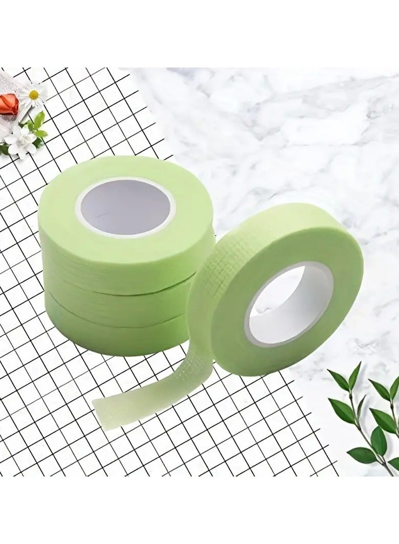 أوريتي 6 قطع شريط الرموش لاصق شريط الرموش لتمديد الرموش توريد تنفس micropore نسيج شريط طبي تحت العين أدوات الرموش الفردية-3 وردي و 3 أخضر - Image 2