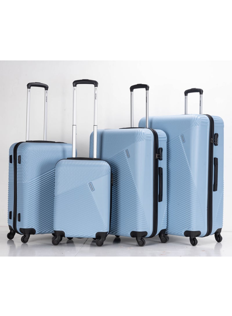 فيبتور طقم عجلات دوارة ذات جوانب صلبة مكون من 4 قطع مع قفل بأرقام مقاس 20،24،28،32 بوصة - Image 1