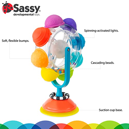 Sassy Rainbow Wheel High Tray Toy, Age 6+ Months - Image 2