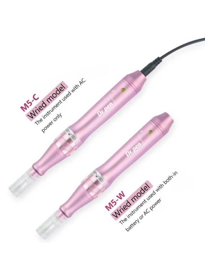 Dr.pen Ultima M7 Microneedling Pen - Comes with 12-Needle, 24-Needle, 36-Needle, and 42-Needle Cartridges (5 of Each) - Purple/White Rechargeable Version - Image 5