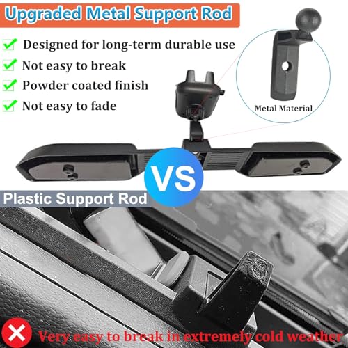 Wocch Phone Mount for 2024 2025 Jeep Wrangler JL JLU Gladiator JT (NOT for Wrangler 4XE) Multi-Mount Phone Holder Dash Mount System Kit Accessories with Dashboard Tray Storage Box - Image 3