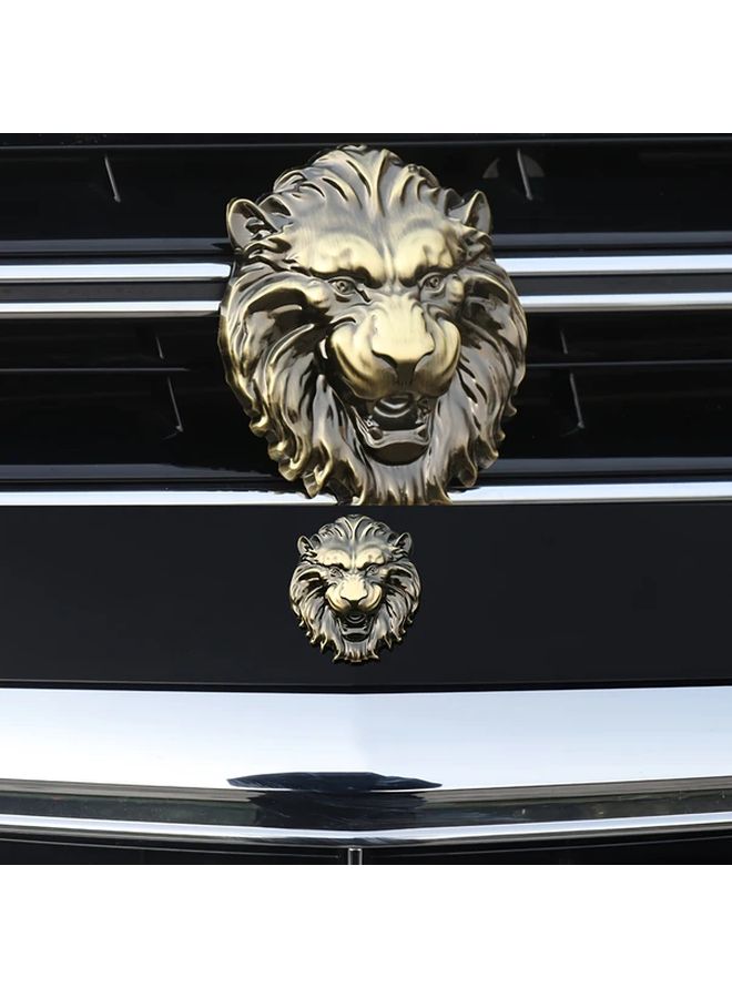 1 Piece Wolf Head Metal Car Sticker Antique Silvery Wolf Side Door Rear Tail Decoration - Image 4
