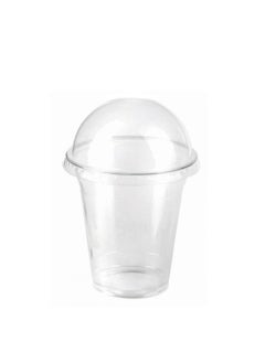 Juice Cups Disposable Clear Plastic 12oz Clear Strong Disposable Plastic Cups for Party Ideal for Milkshake - 100 Pieces