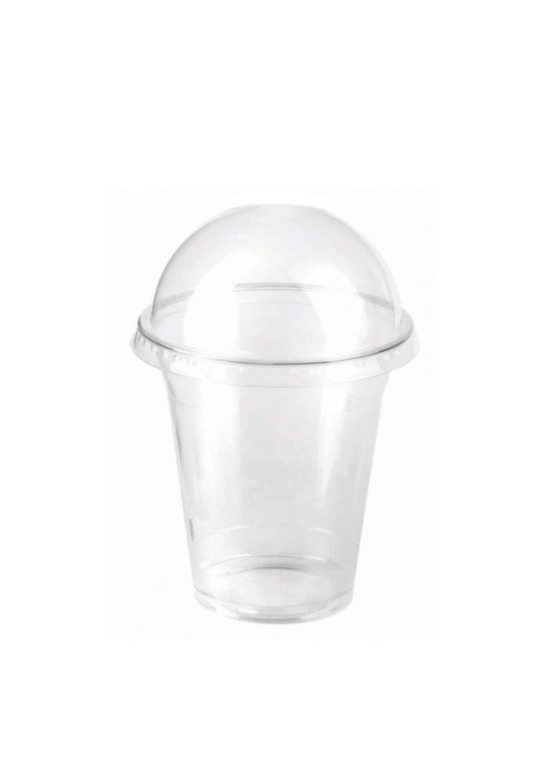 Alba Plastic - Juice Cups Disposable Clear Plastic 12oz Clear Strong Disposable Plastic Cups for Party Ideal for Milkshake - 100 Pieces - Image 1