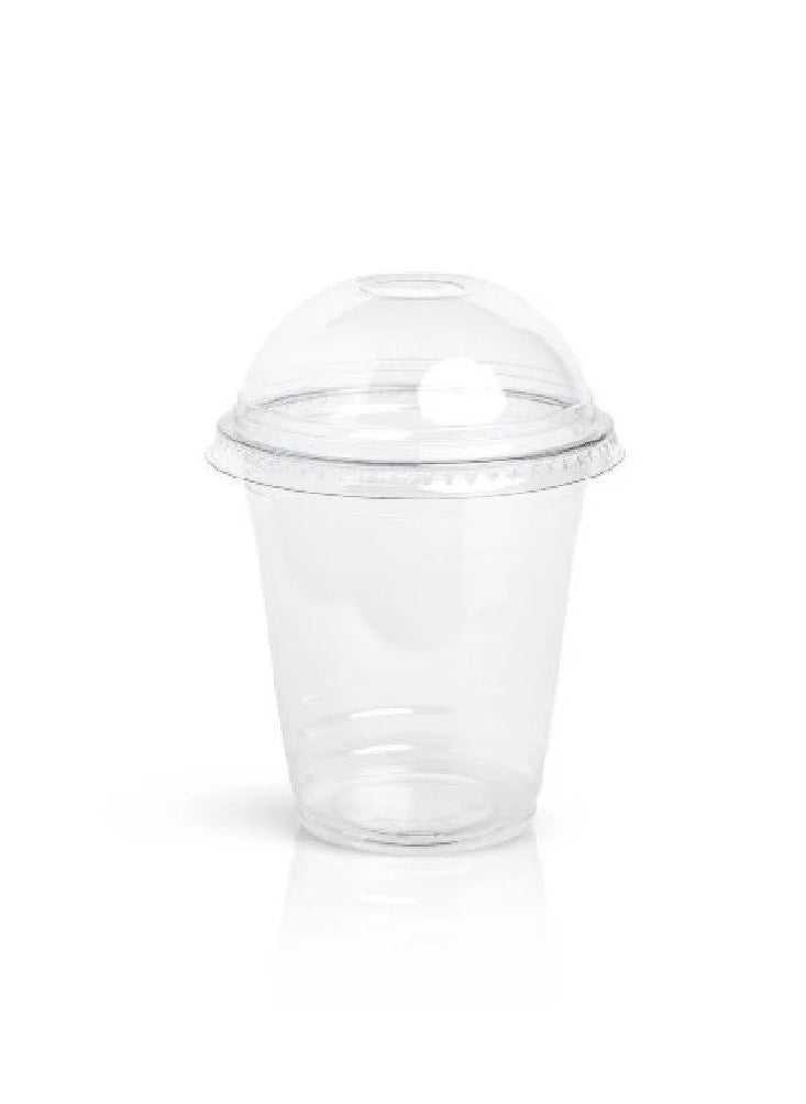 Alba Plastic - Juice Cups Disposable Clear Plastic 12oz Clear Strong Disposable Plastic Cups for Party Ideal for Milkshake - 100 Pieces - Image 1
