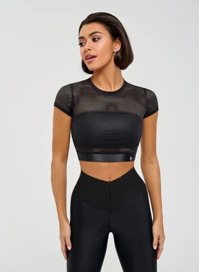 بونا فيدي قمصان ضاغطة بونا فايد للنساء - بلوزة قصيرة رياضية بأكمام طويلةقصيرة للنساء - مصممة للجيم والتمارين والجري