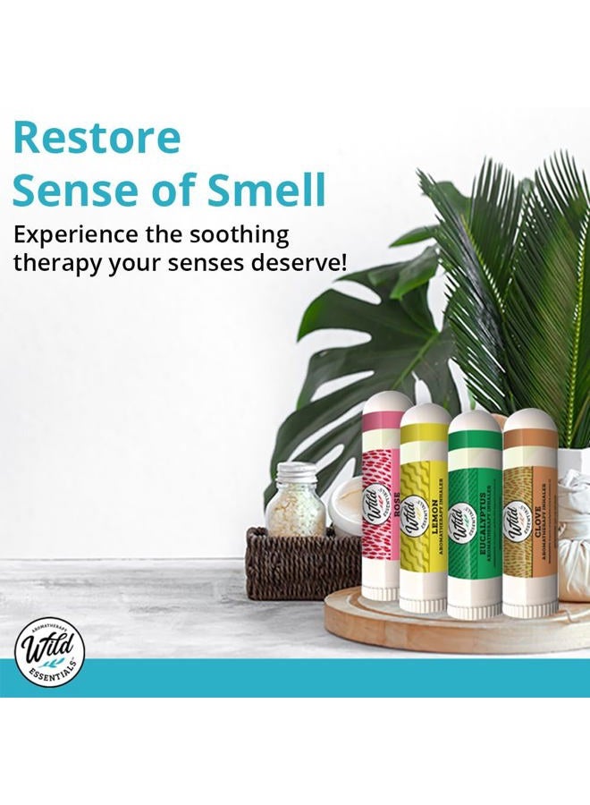 mEssentials Wild Smell Retraining Kit Nasal Inhalers, Made in The USA, Pure Oils, Olfactory Therapy, Loss of Smell, Aromatherapy White, White, Small-Medium - Image 2