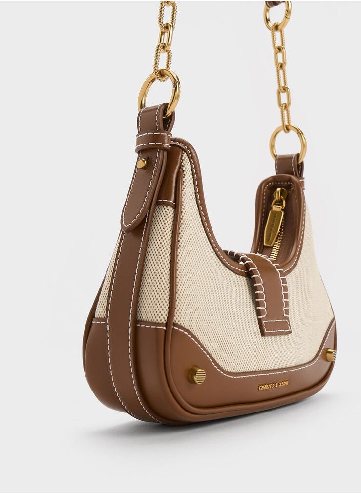 Charles & Keith Winslet Belted Hobo Bag  - Image 3